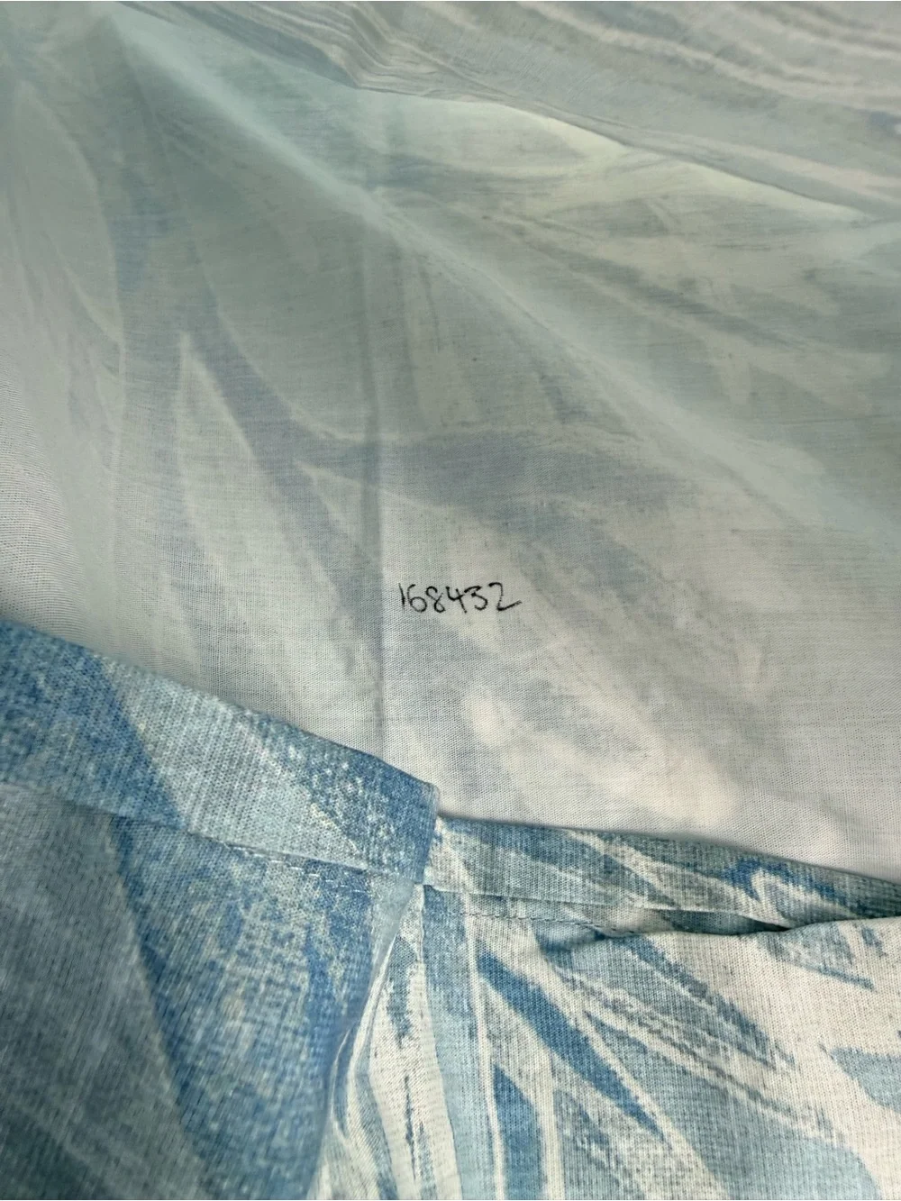 POTTERY BARN Euro Sham Sea Mist Organic Cotton Percale